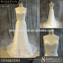 2016 vestido de novia de color blanco del fabricante del vestido de China